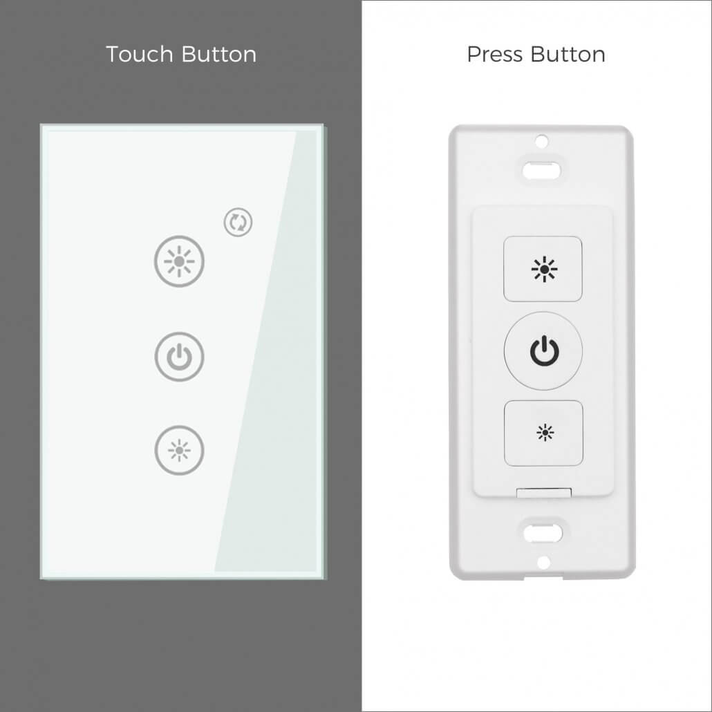 touch panel smart light switch