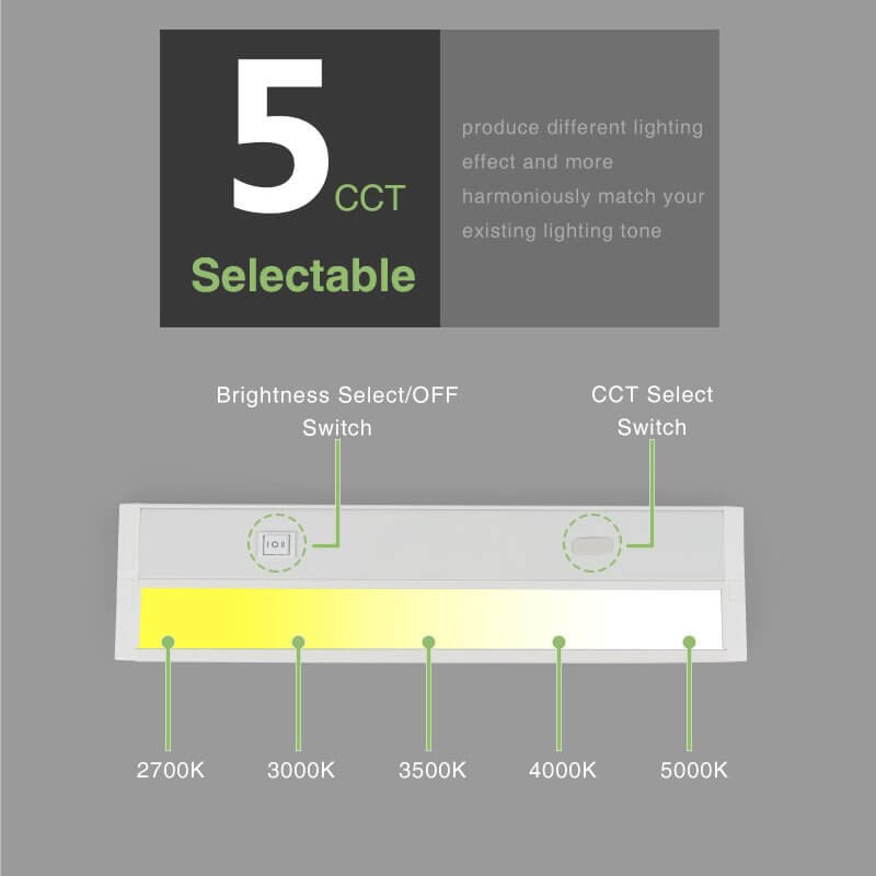 CCT selectable Under cabinet LED light CCT selectable Under cabinet LED light