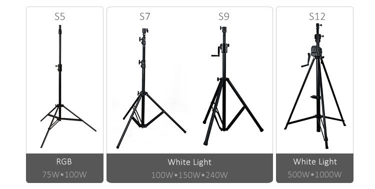balloon work light with tripod stands