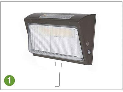 how to install led wall pack light