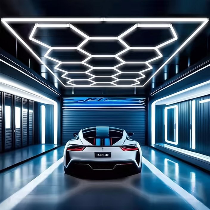harolux hexagon garage light