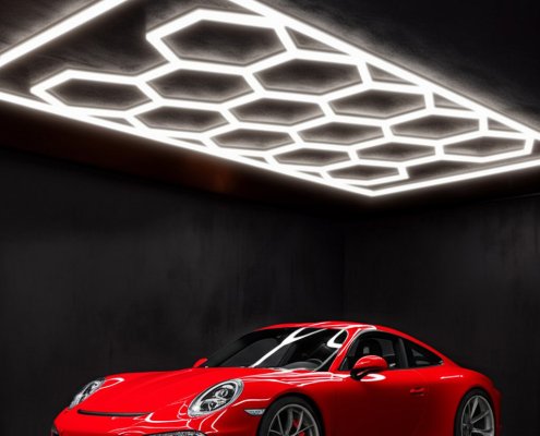 hexagon car wash light