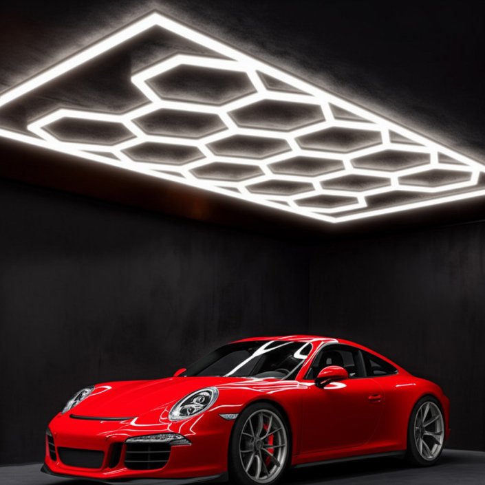 hexagon car wash light