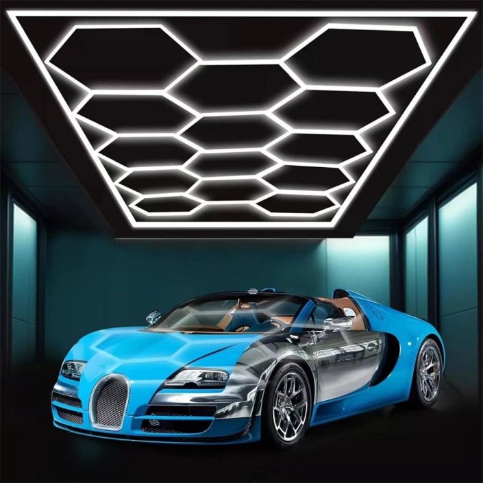 hexagon garage ceiling lights
