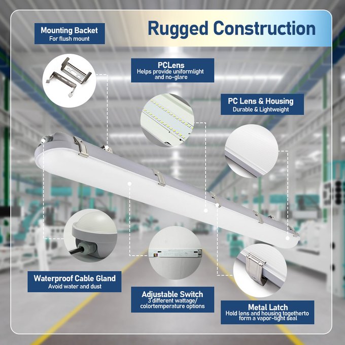 LED Vapor Tight Light Detail 2