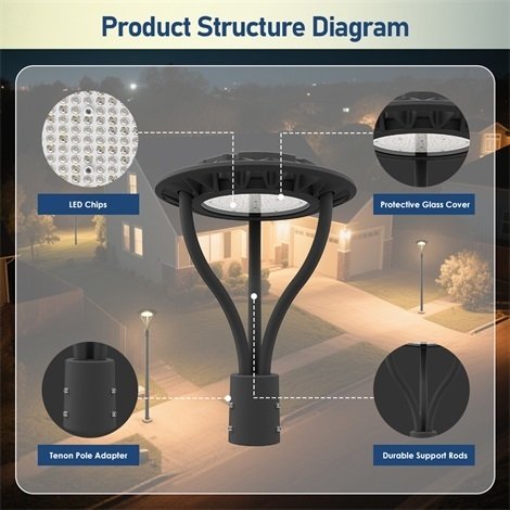 LED Post Top Light Specification