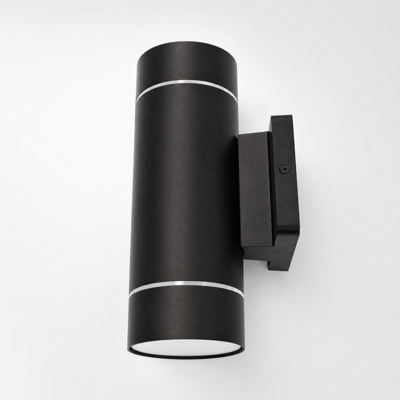 LED wall sconce side view with mounting bracket