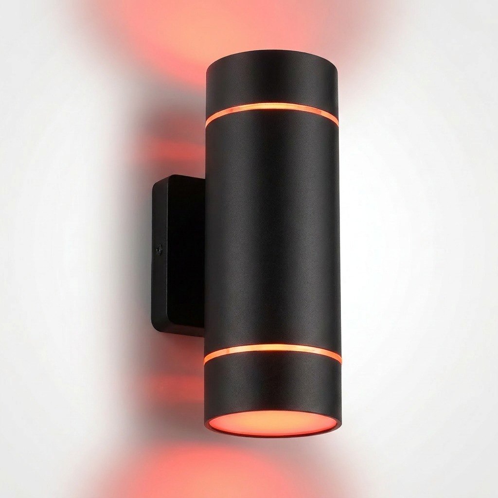 RGBW up and down LED wall sconce wall wash effect